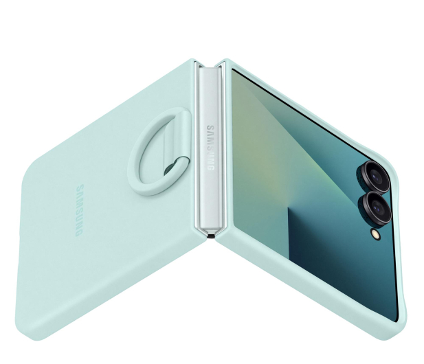 Samsung Ring Case Silicone  do Galaxy Z Flip7 light cyan - 1346820 - zdjęcie 6
